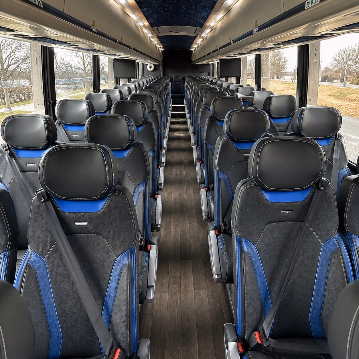 norman charter bus rental inside